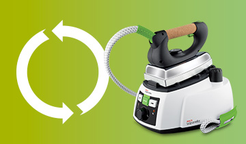 Das Bild zeigt Symbole für Wasser und Energie: 25% Wasserersparnis und 10% Energieersparnis