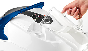 Polti Vaporetto Pro 100_Eco Power: Boiler-Nachfüllung mit Wasser