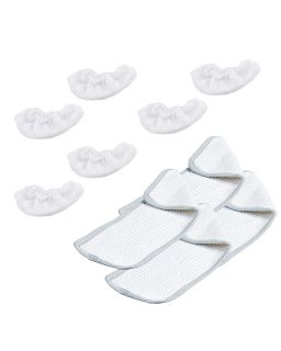 PAEU0210-Set aus 4 Bodenreinigungstücher und 6 Überbezügen Polti Vaporetto PAEU0210