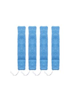 Das Bild zeigt die 4 Überzüge für die flache Lanze von Polti Vaporetto Style