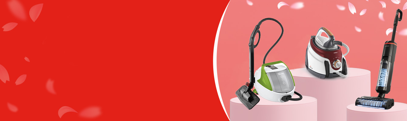 Das Bild zeigt die Haushaltsgeräte von Polti