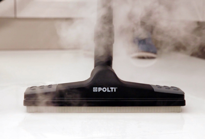 Polti Vaporetto: beseitigt bis zu 99,99%* der Viren