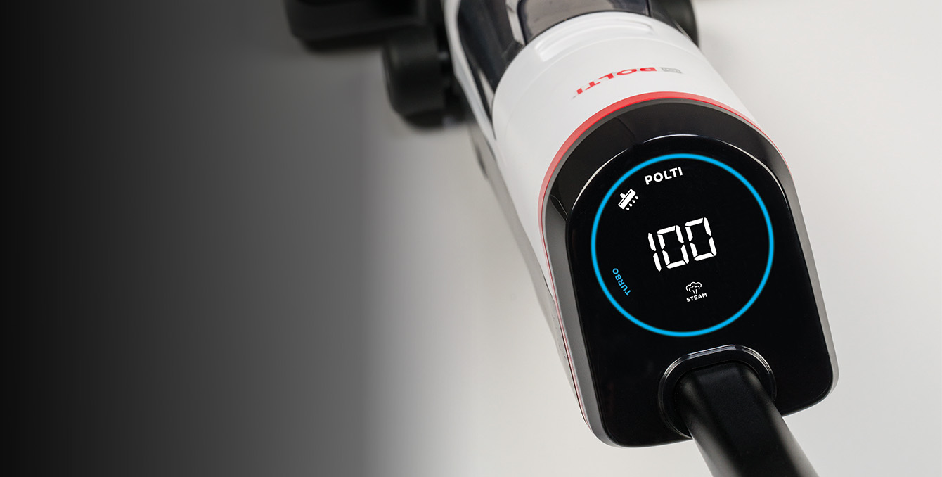 A focus on Polti RollySteam display